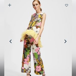 La Double J La Scala top with feathers